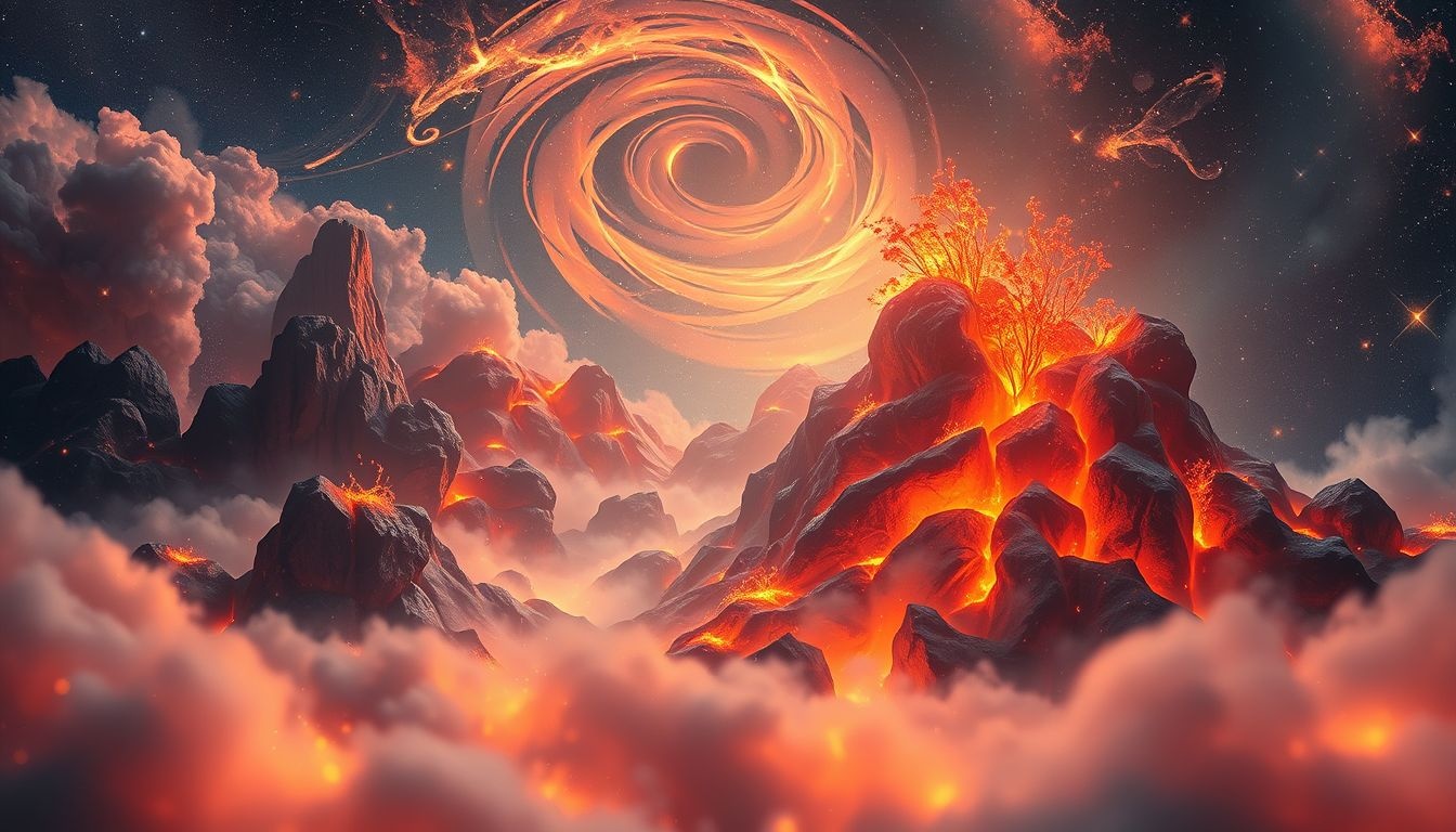 Rêver de roche volcanique et végétation symbolise renouveau et force.