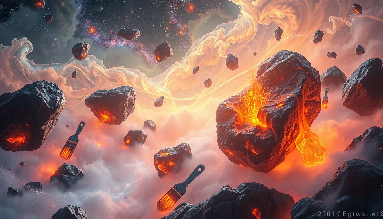 La roche volcanique symbolise créativité, force et transformation intérieure.