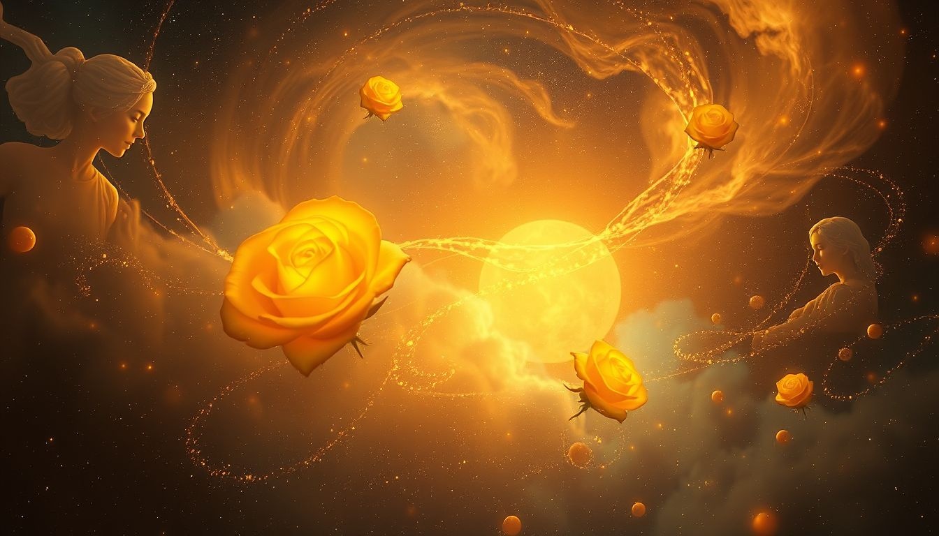 Rêver de roses jaunes symbolise souvent joie mêlée d'une pointe de jalousie.
