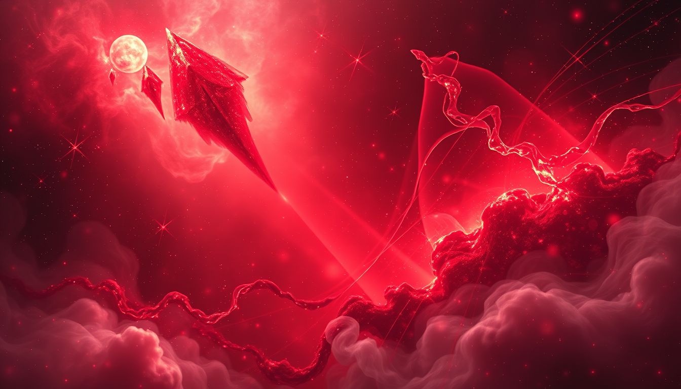 Le rouge symbolise souvent la passion intense et le danger imminent.