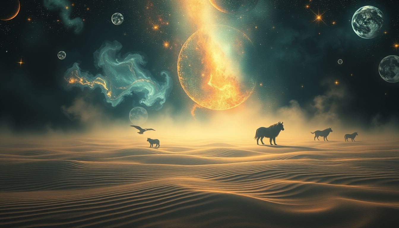 Rêver d’animaux dans le sable mouvant révèle peurs profondes instinctives.