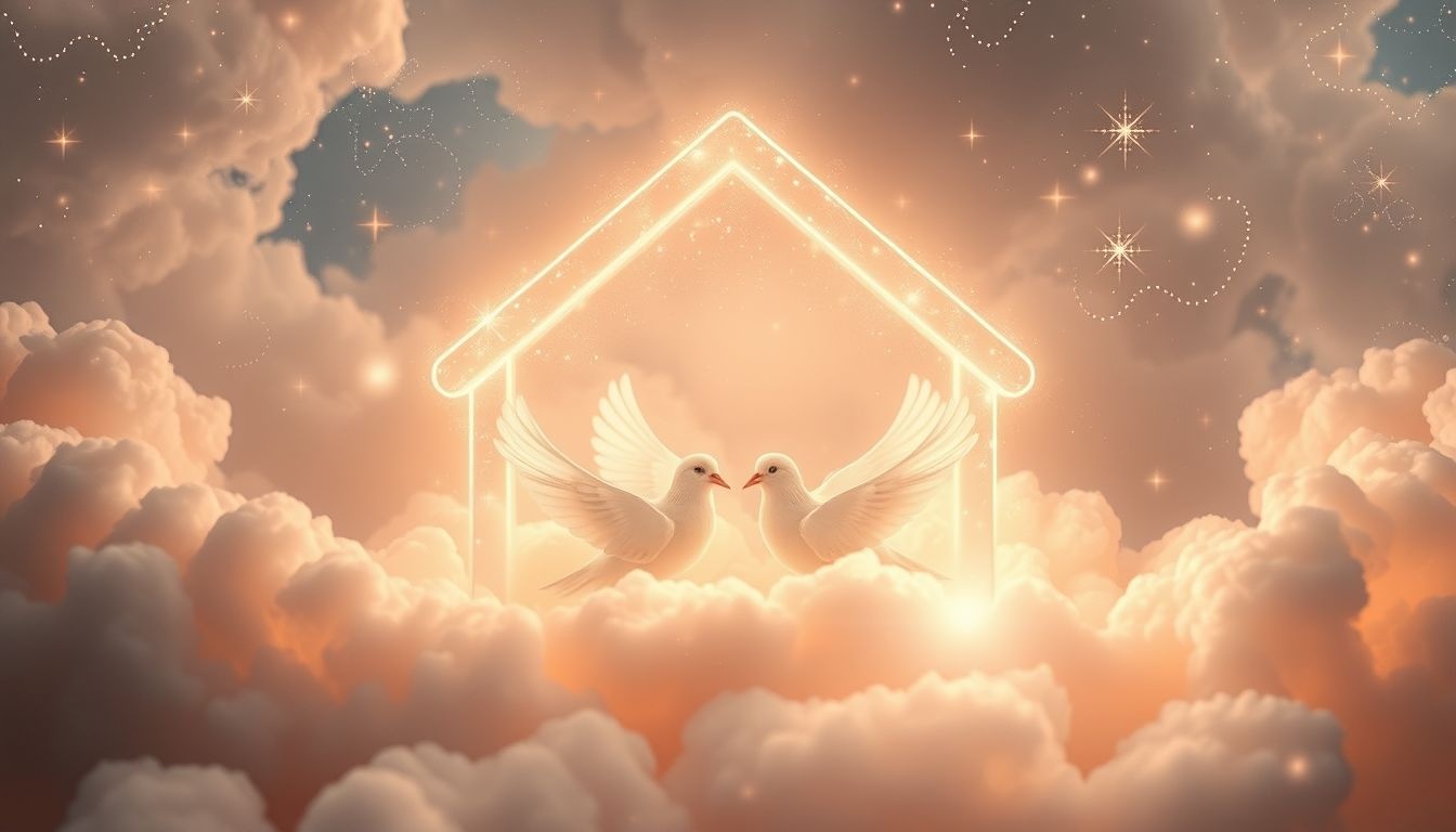 Rêver de tourterelles symbolise souvent un foyer paisible et sécurisé.