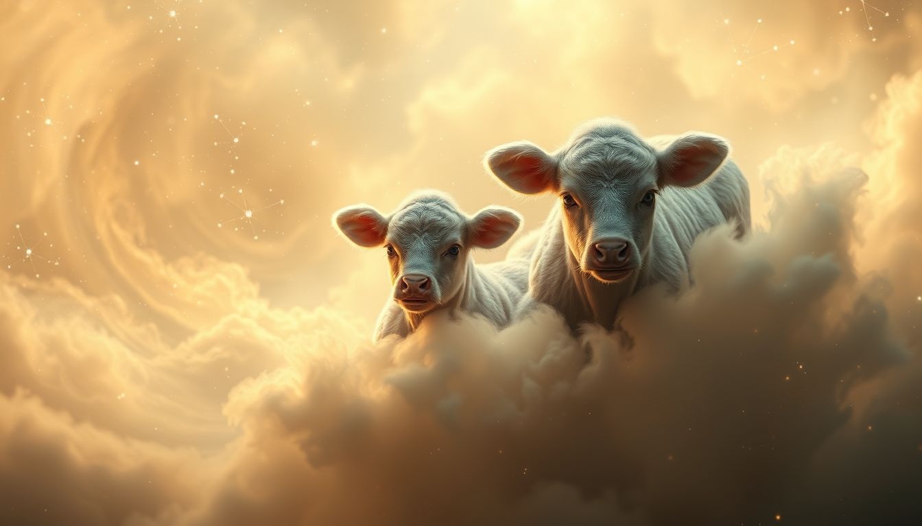 Rêver de veaux symbolise souvent l'innocence et de nouveaux départs.