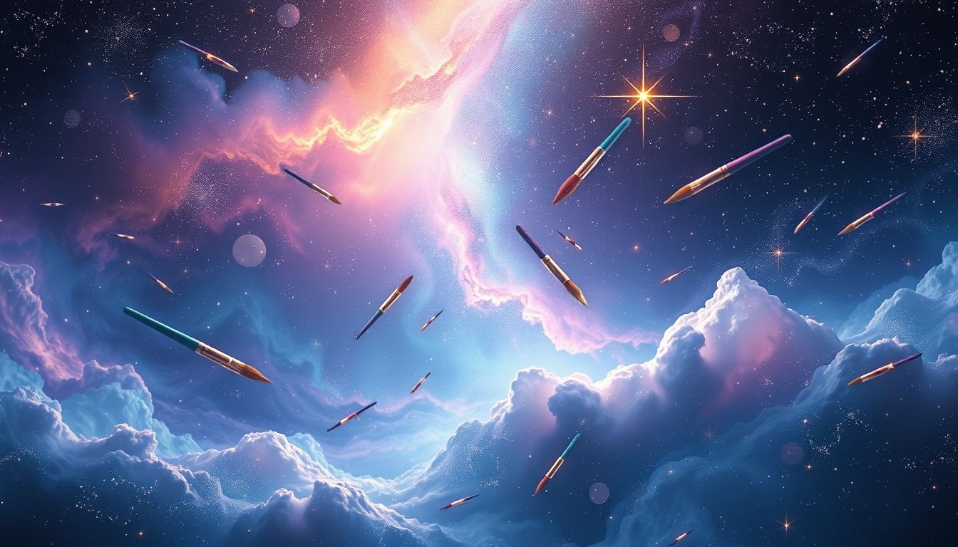 Rêver de vendre un pinceau symbolise un dilemme créatif intérieur.