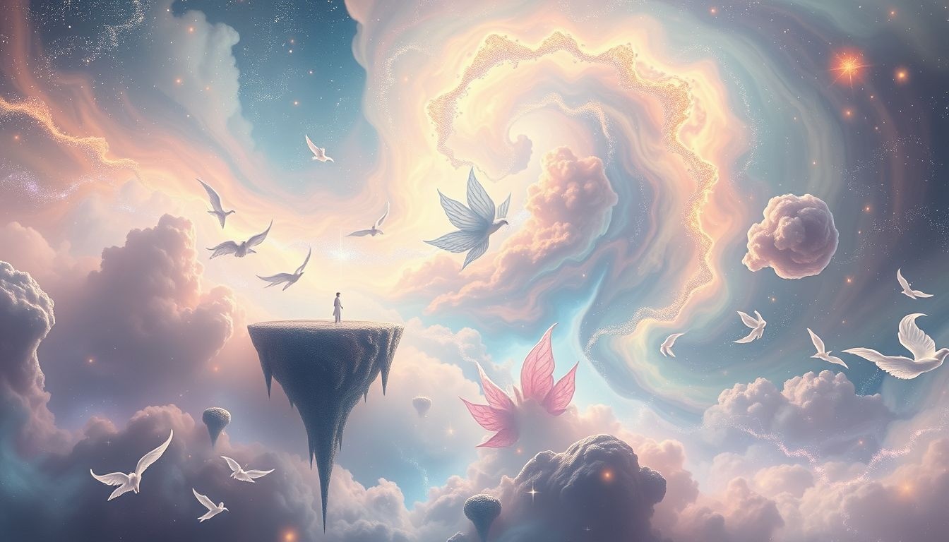 Rêver d’un monde imaginaire stimule créativité et évasion mentale profonde.