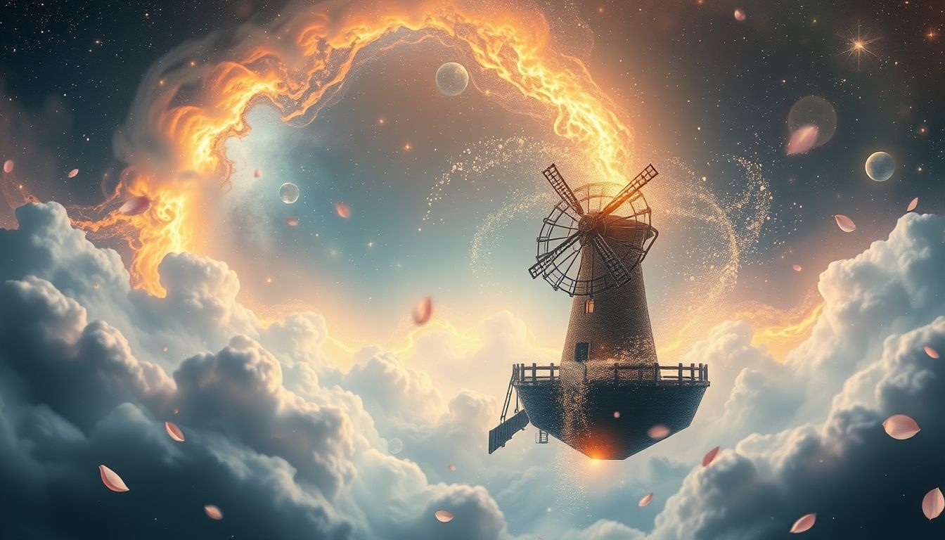 Rêver d’un moulin à eau symbolise souvent l’autonomie personnelle profonde.
