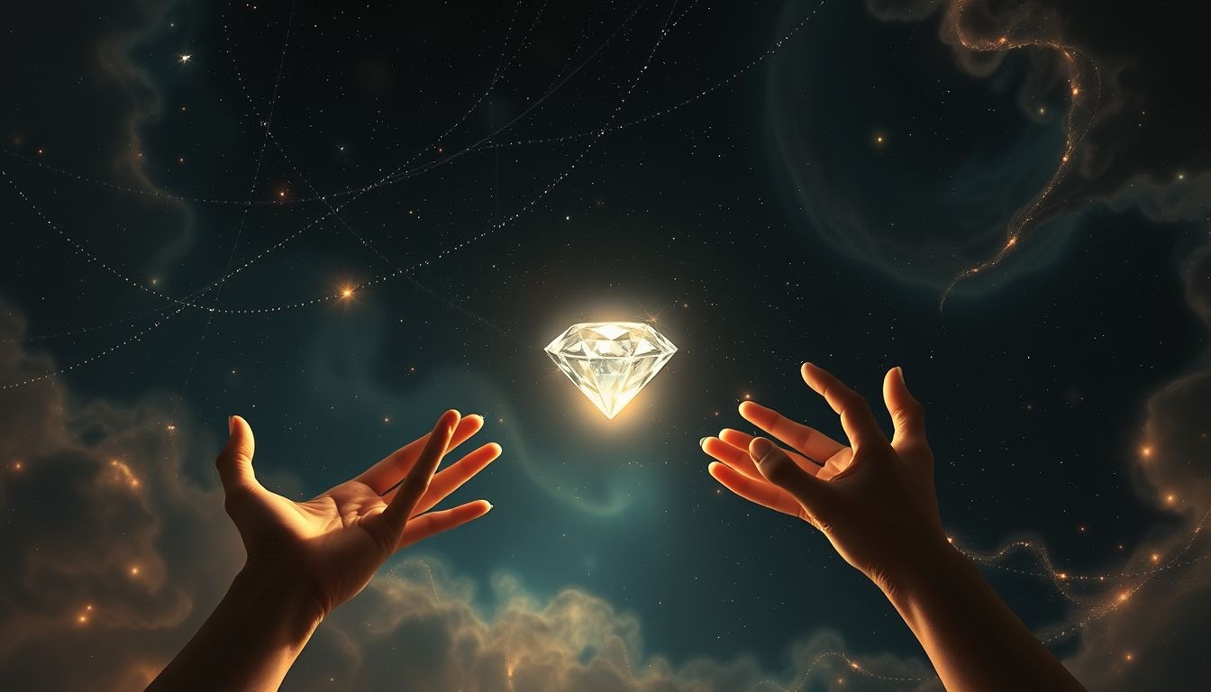 Rêver de voler un diamant reflète tentation et conflits intérieurs.