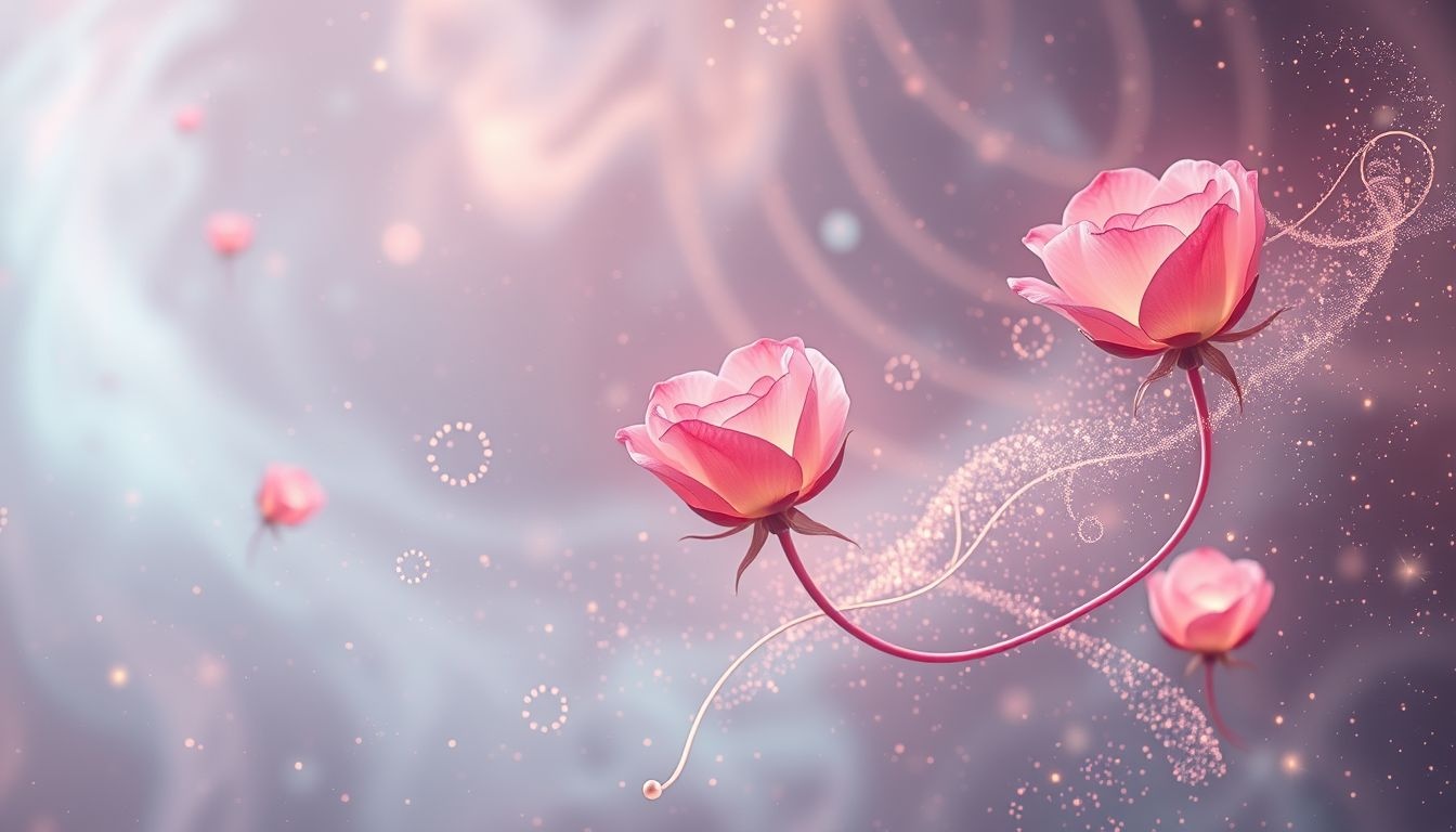 Contempler des boutons de rose symbolise espoir et renouveau patient.