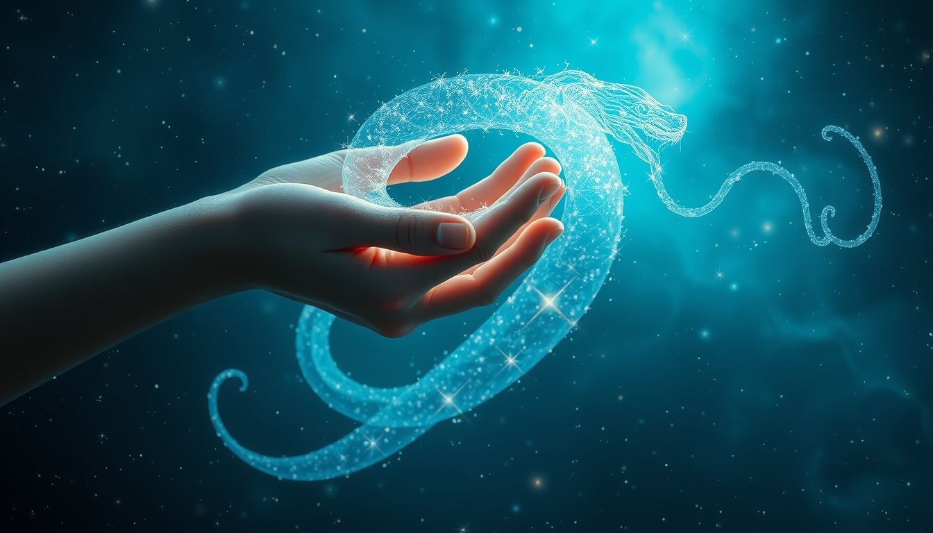 Saisir un serpent symbolise dominer ses peurs profondes.