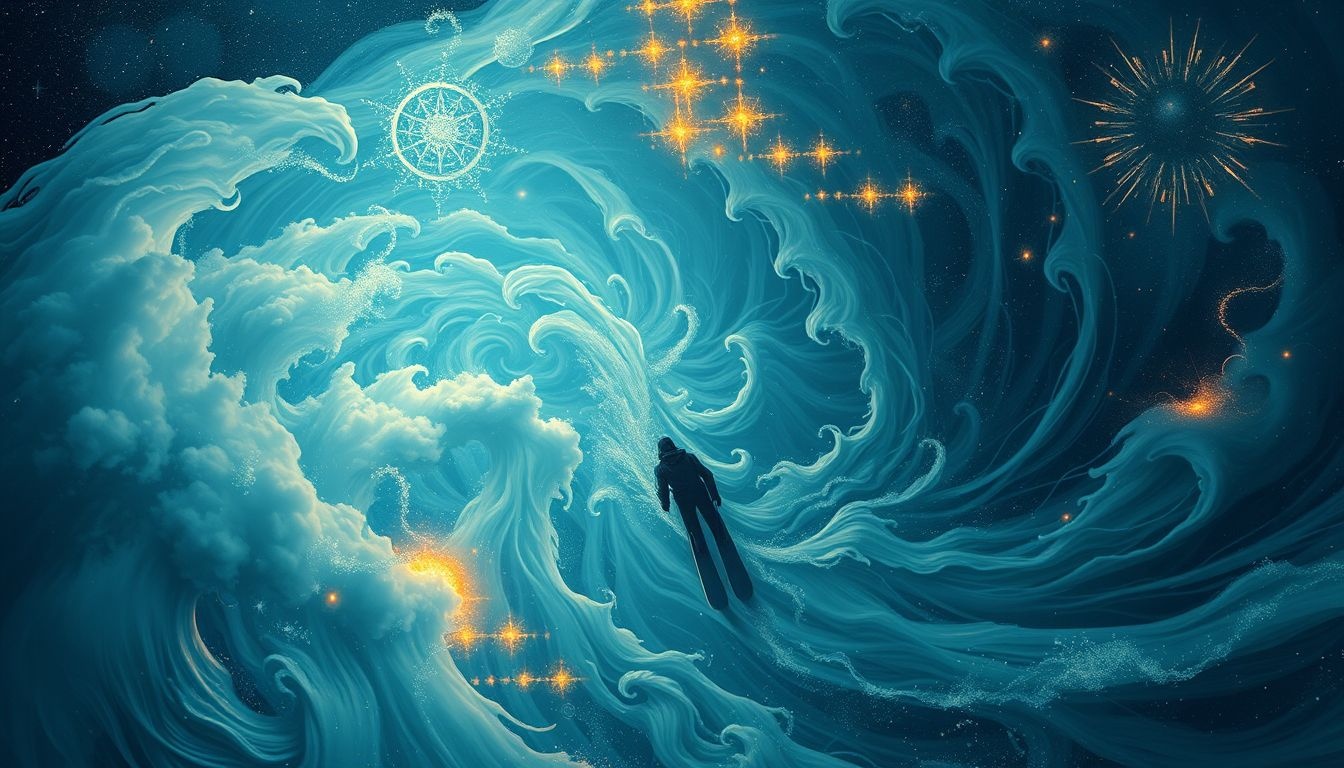 Skier à contre-courant symbolise la force d’affirmer son identité unique.