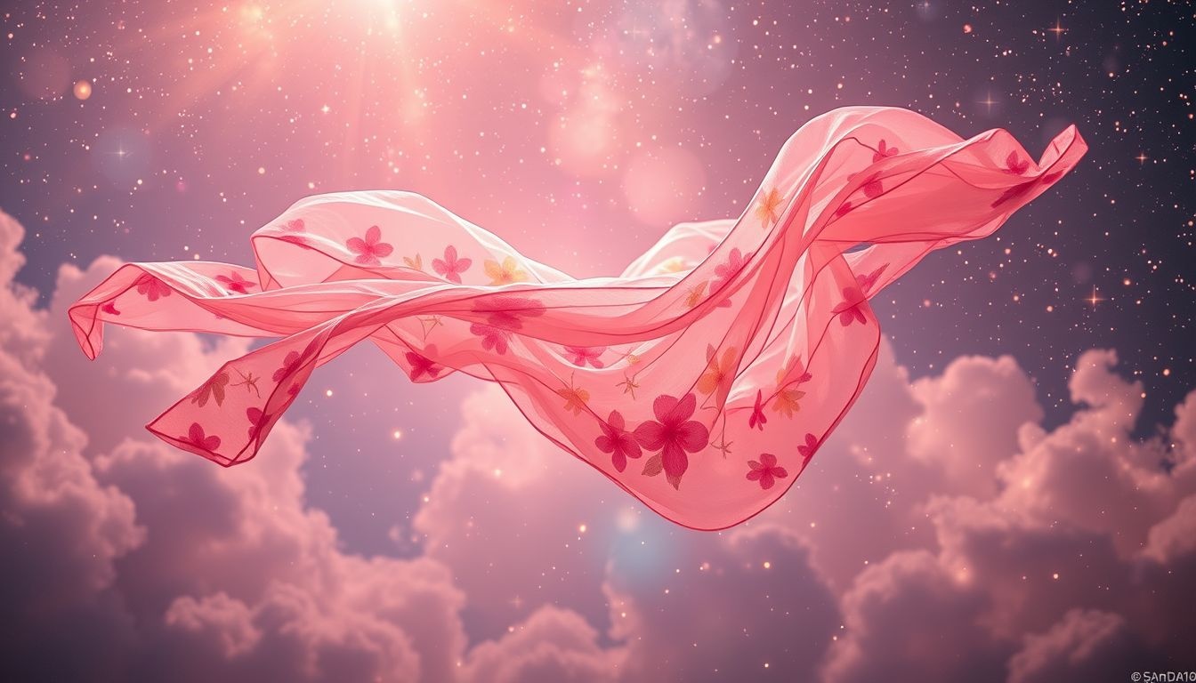 Le tablier floral symbolise la joie et la créativité épanouie.