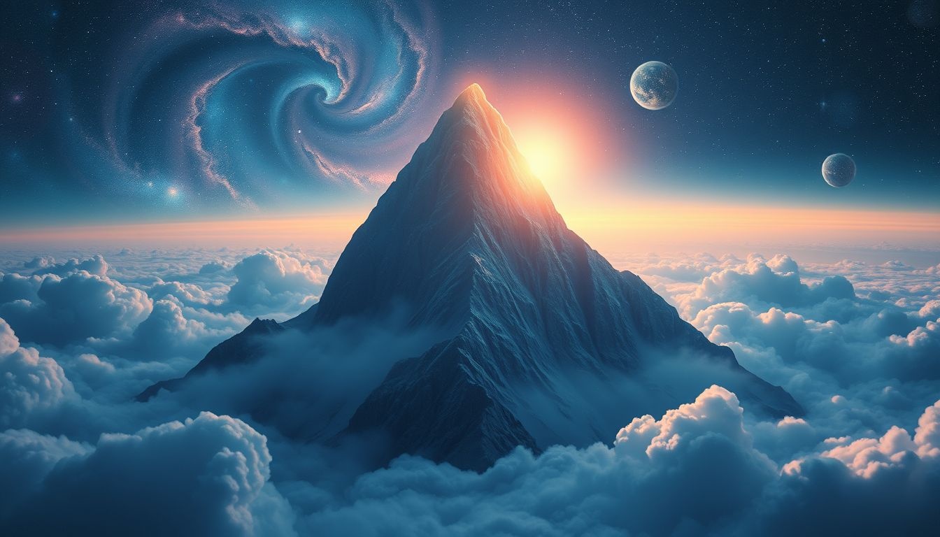 La montagne à l'Est symbolise défis majeurs et ambitions profondes.