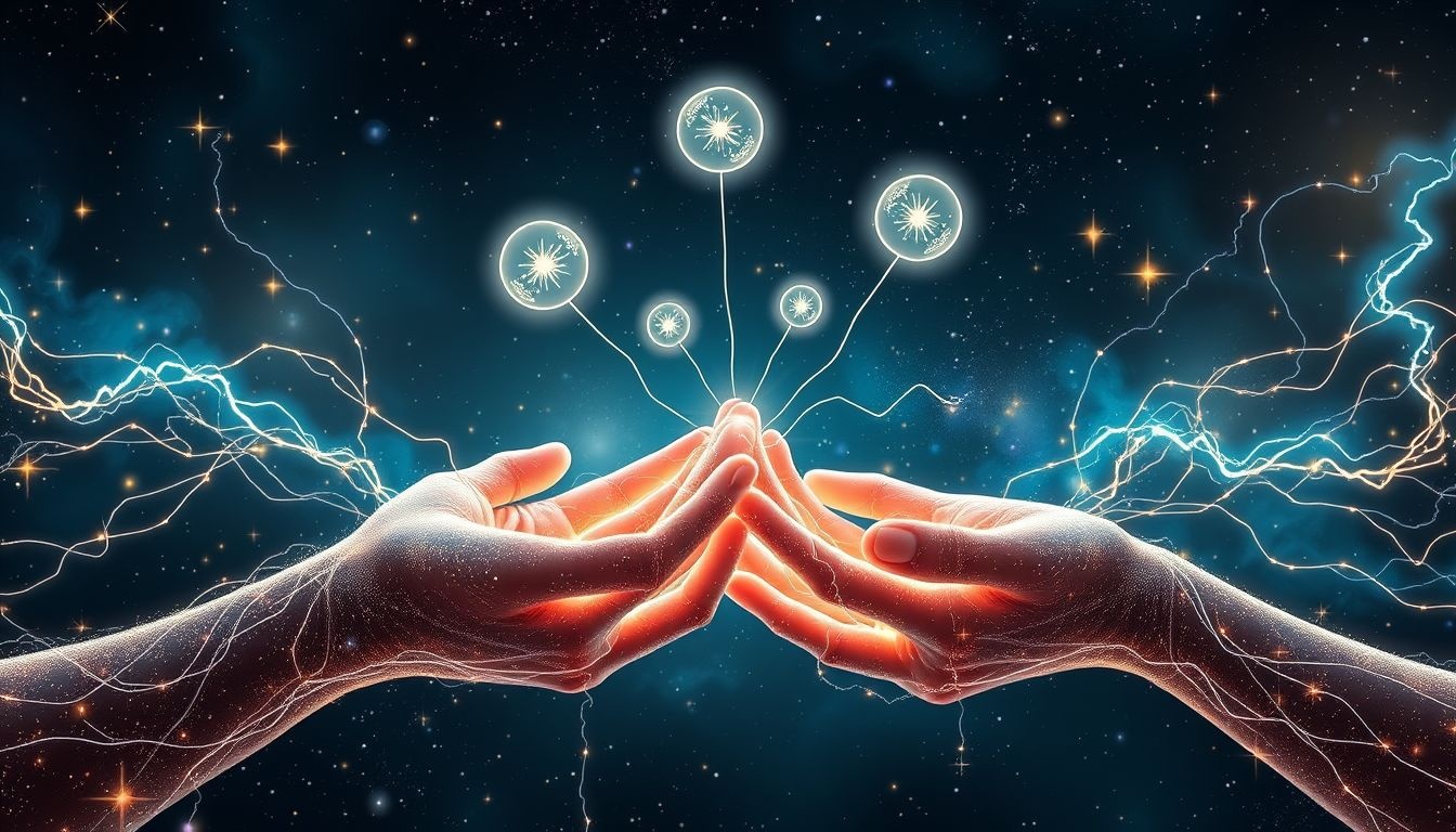 Les veines des mains symbolisent créativité et lien avec l'extérieur.