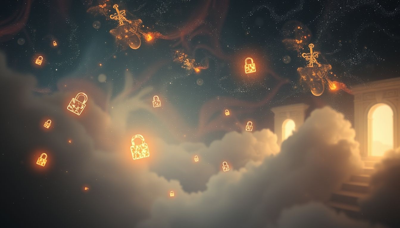 Le verrouillage symbolise souvent des obstacles intérieurs limitant nos choix.