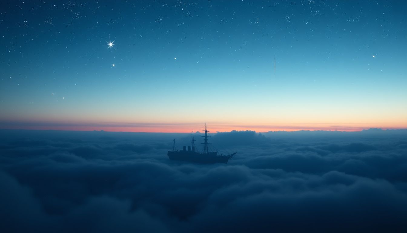 Voir un cargo de loin symbolise une opportunité lointaine et mystérieuse.