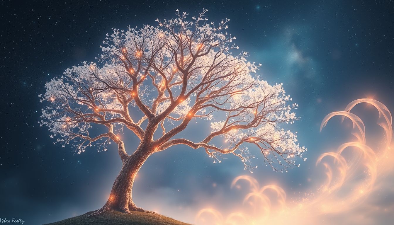L'étreinte d'un arbre symbolise souvent la quête de pardon intérieur.