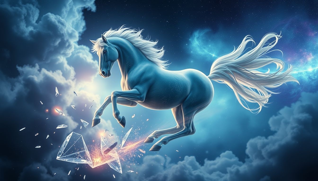 Un cheval qui donne un coup de pied symbolise trahison imminente.