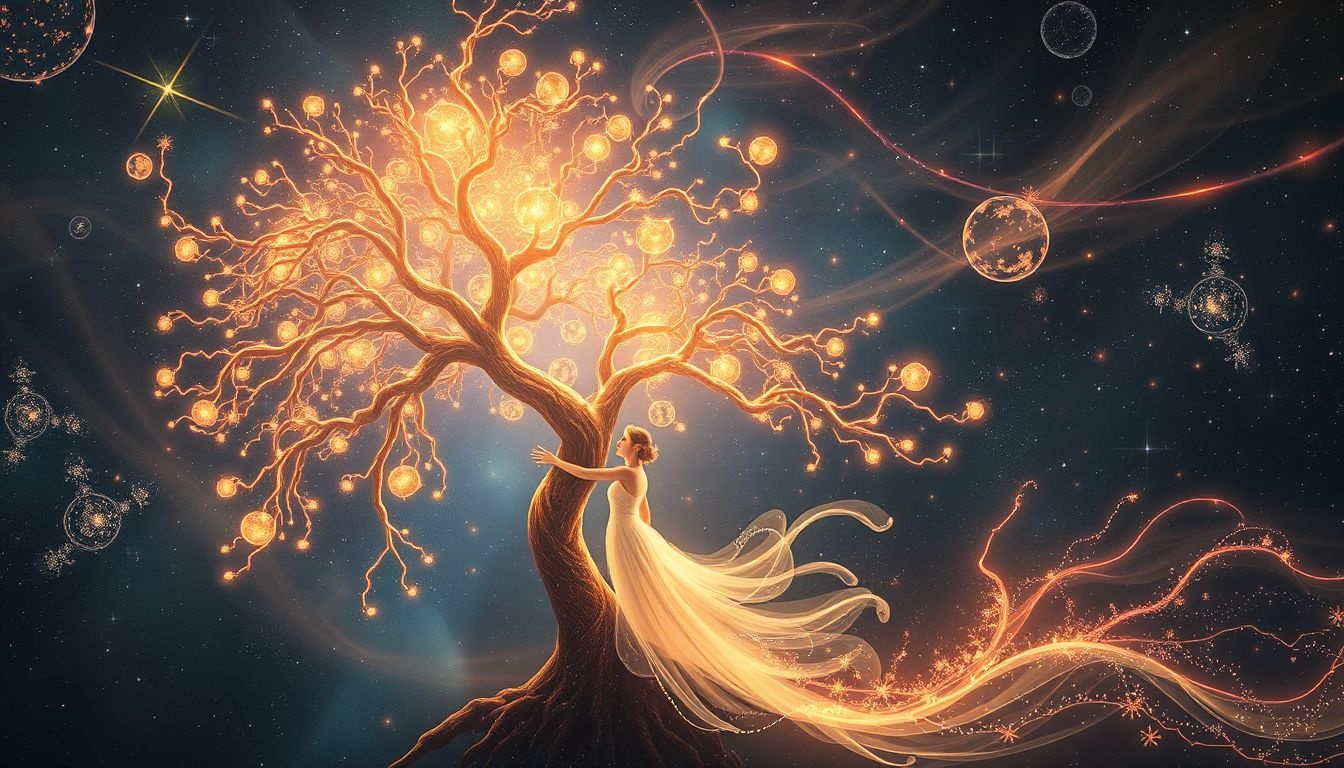 Étreindre un arbre symbolise l’harmonie profonde avec l’univers.