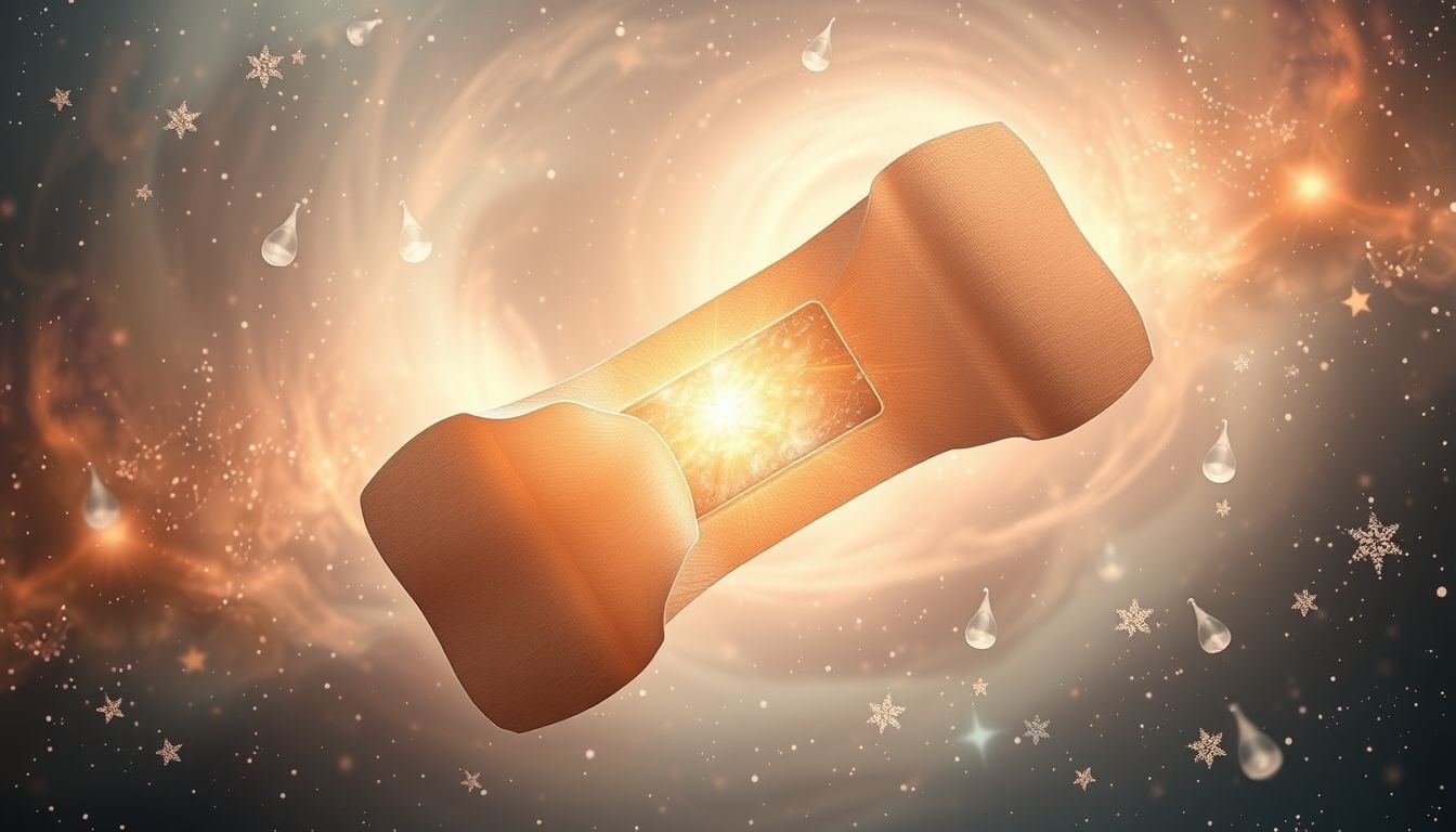 Arracher un pansement symbolise affrontement et libération de la douleur.