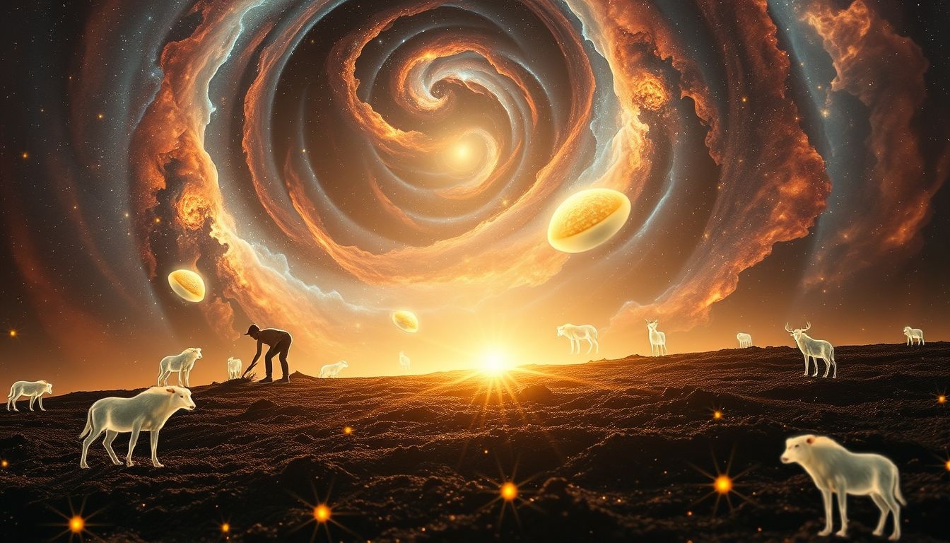 Biner près d’un animal évoque harmonie instinctive et intuition profonde.