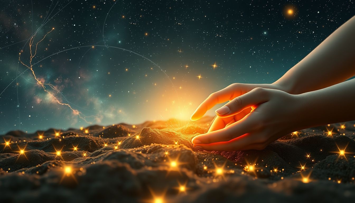 Biner prépare le sol pour semer l'espoir et l'avenir.
