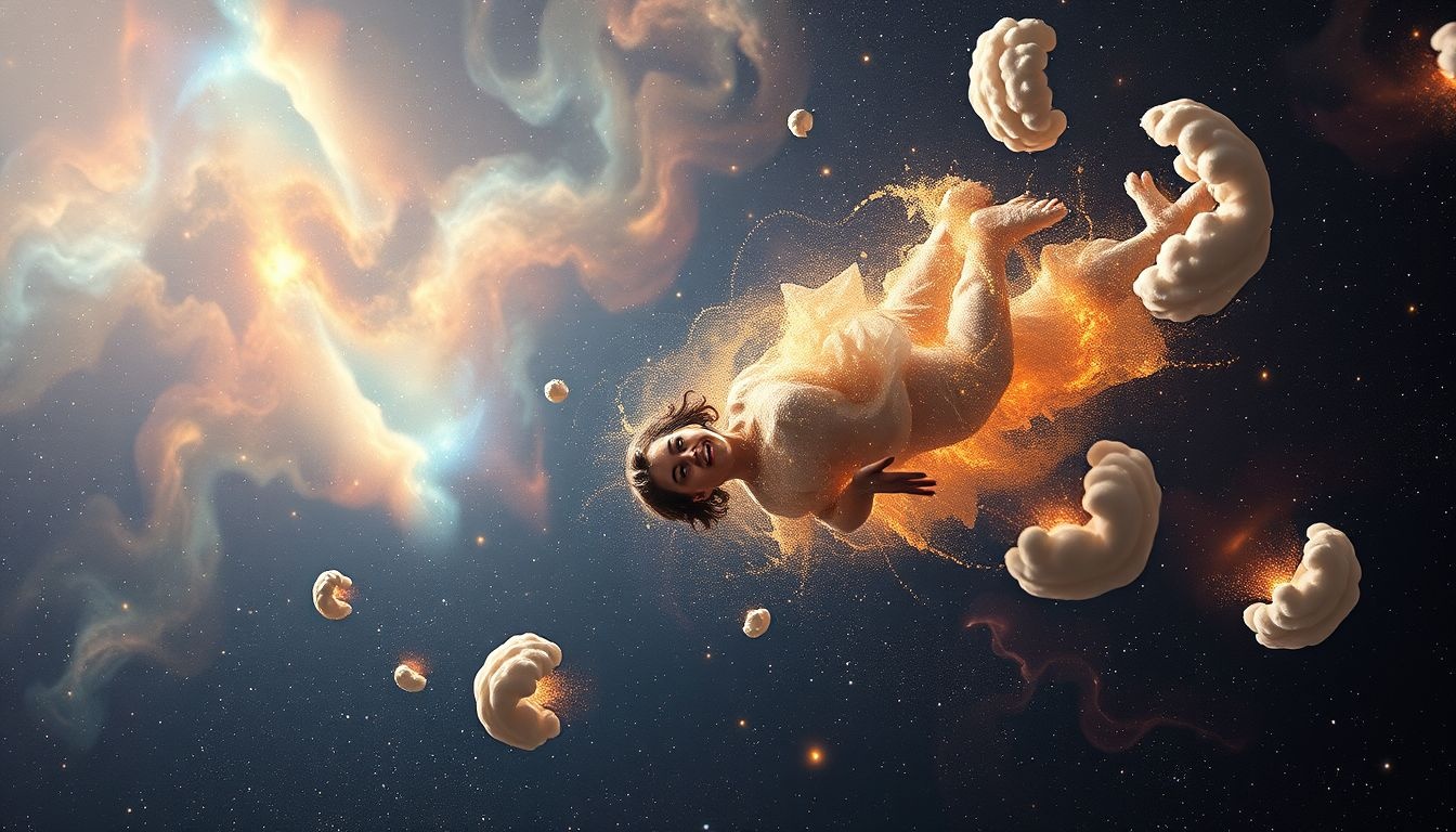 La chute libre symbolise souvent l'anxiété face à l'inconnu.