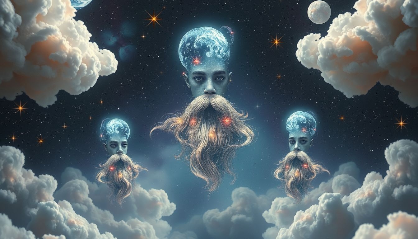 Rêver d'une barbe symbolise souvent sagesse et maturité intérieure.