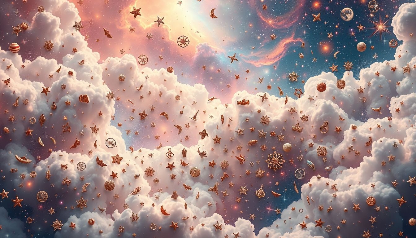 La collection de breloques symbolise la richesse et la diversité intérieure.