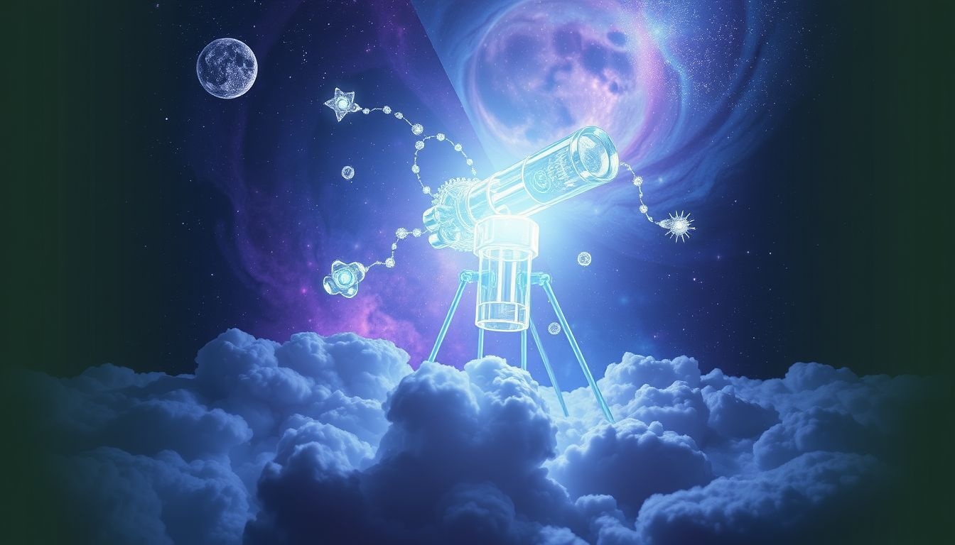 Construire un télescope symbolise la quête de clarté intérieure.