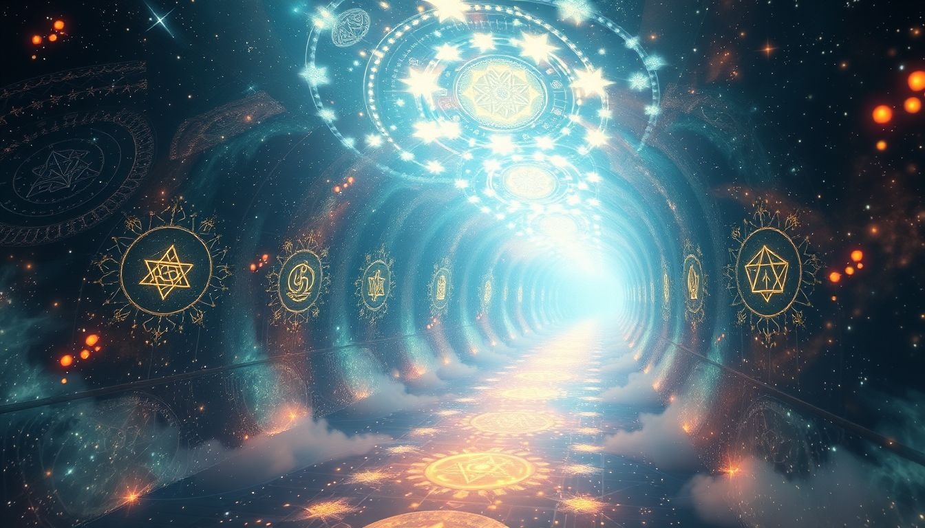 Les corridors symbolisent souvent le chemin vers l'illumination intérieure.