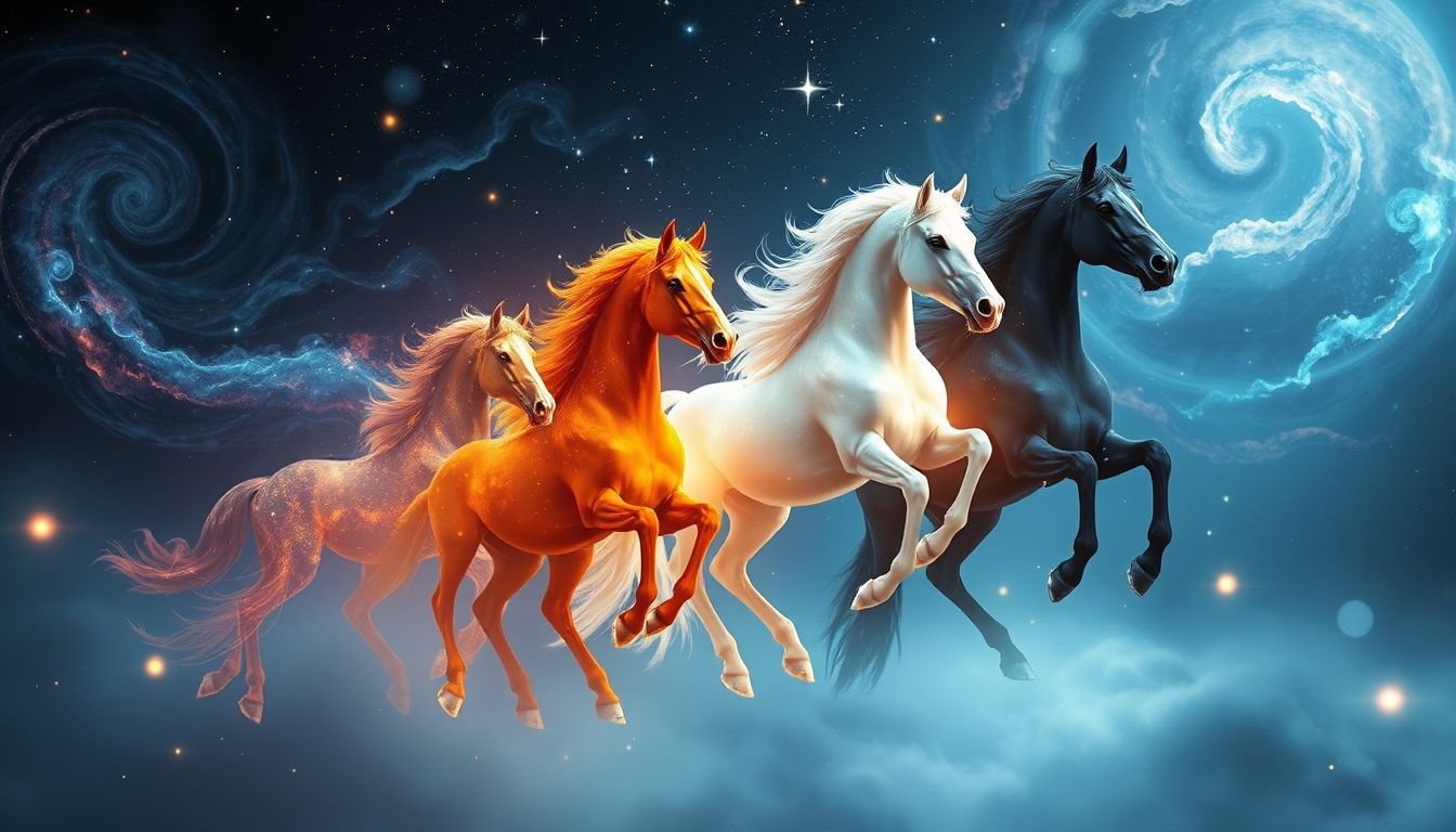 Le blanc symbolise pureté et nouvelles opportunités dans l'écurie.