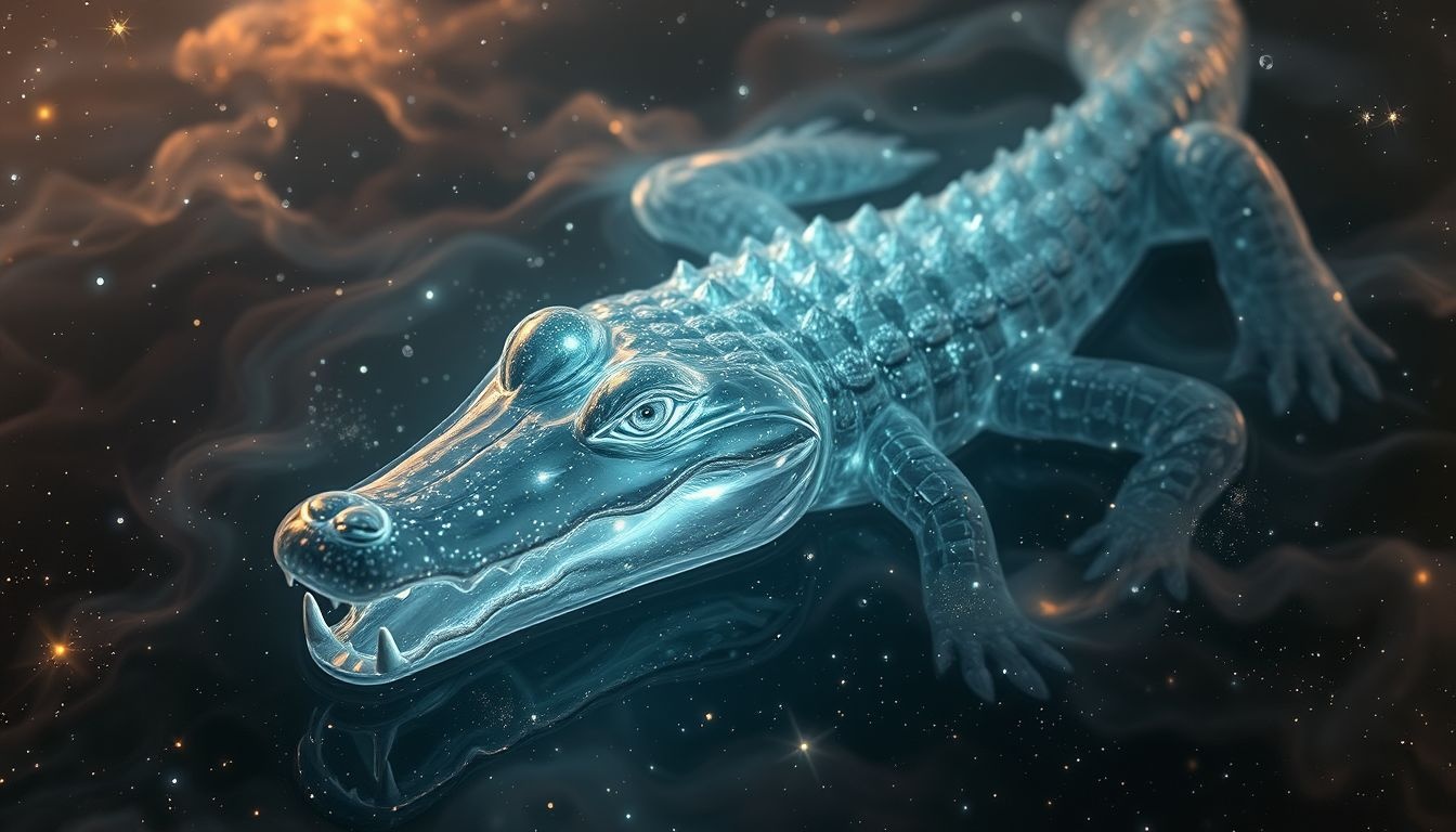 Le crocodile incarne souvent la tromperie sournoise et la trahison.