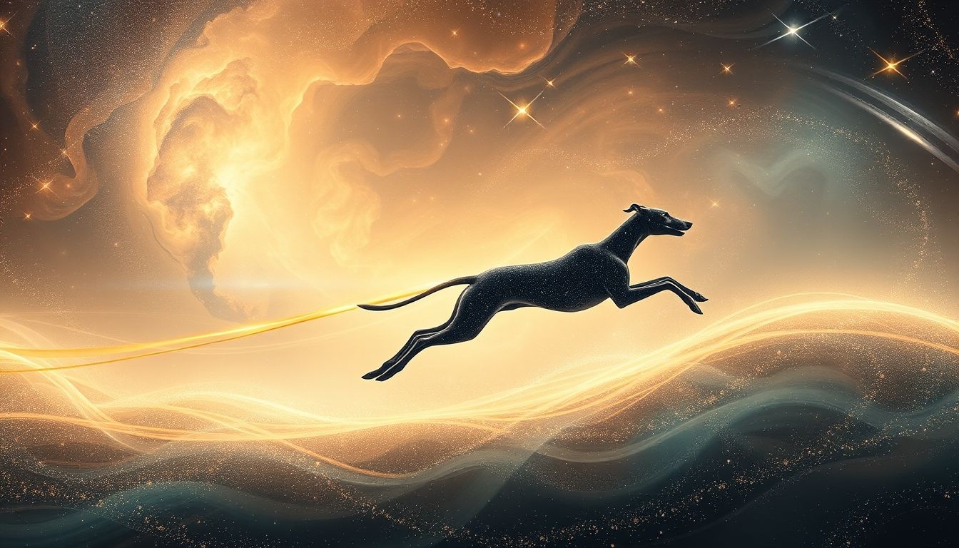 Rêver d’un lévrier rapide symbolise une ambition en pleine course.