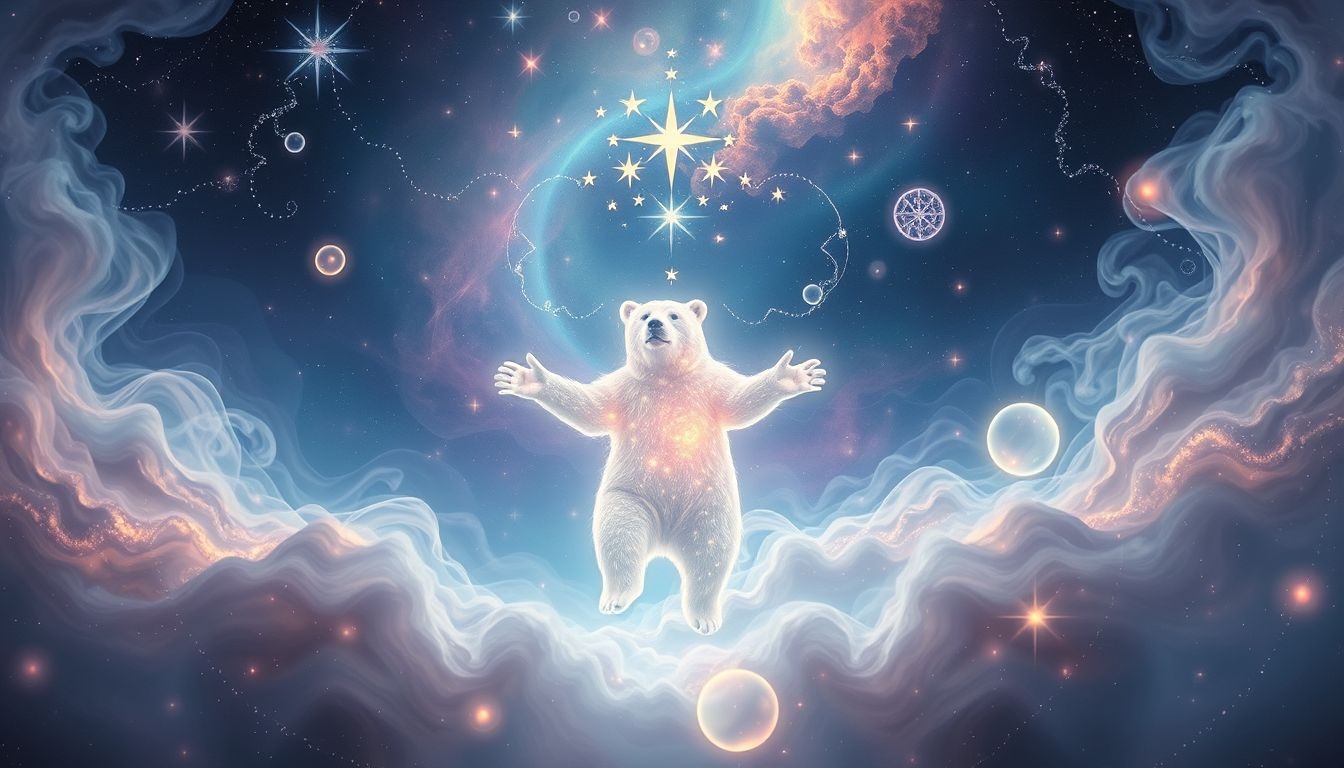 Le rêve d'ours dansant évoque un lien profond spirituel intérieur.