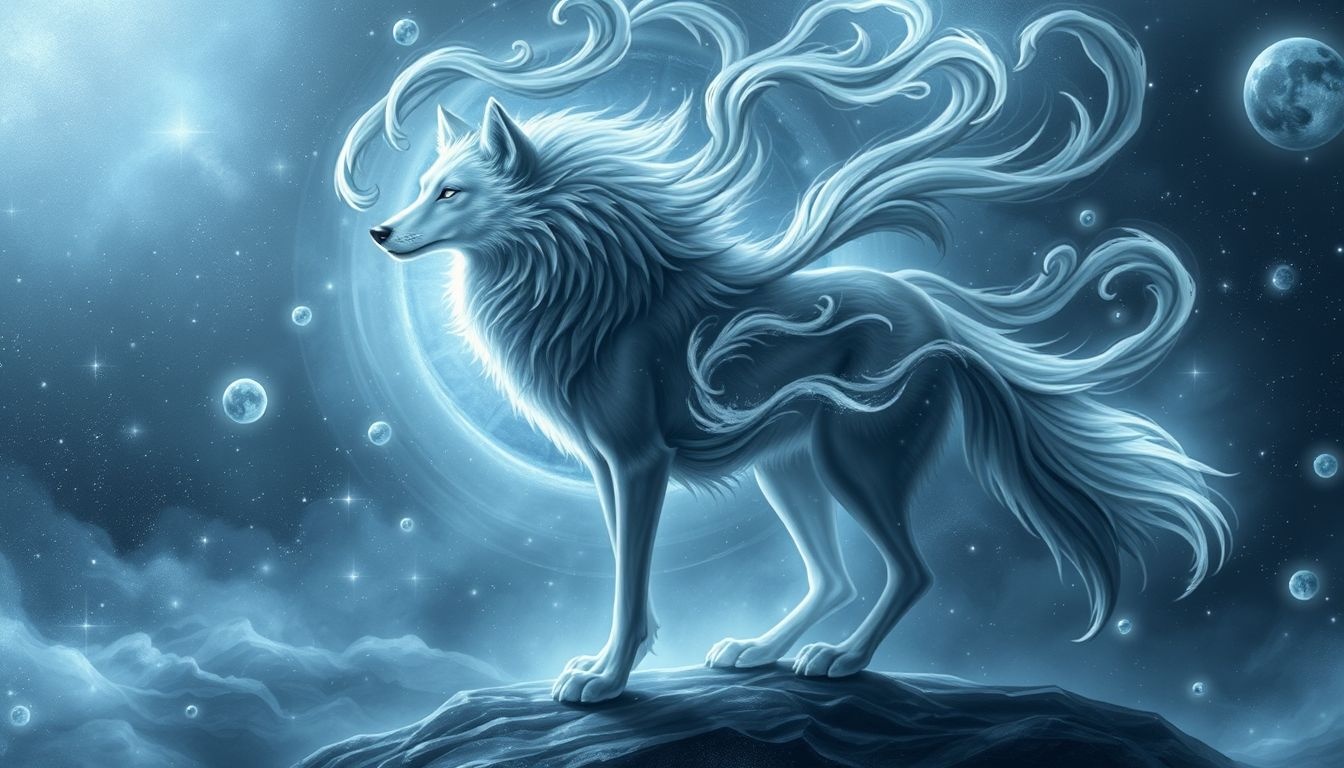 Le loup gris symbolise équilibre subtil entre force et sagesse.