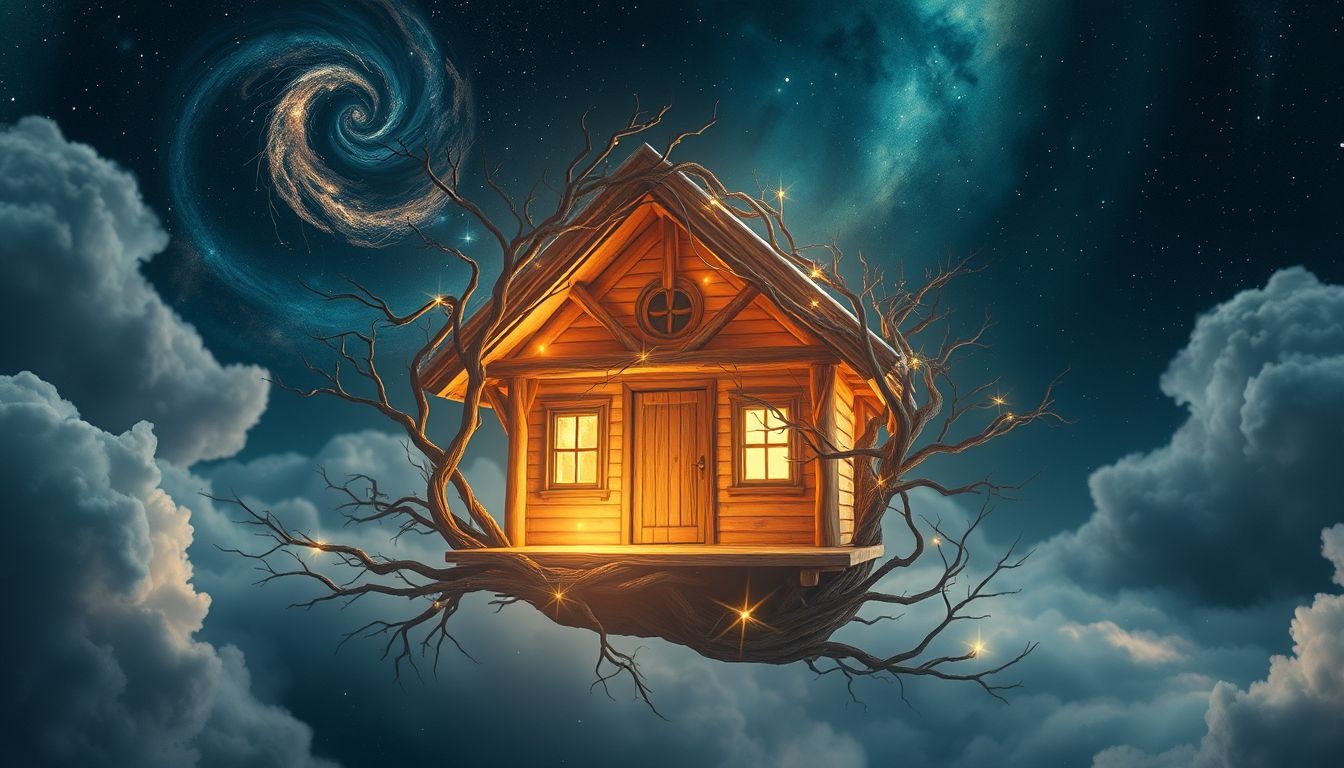 Rêver d'une cabane symbolise souvent un besoin de solitude réparatrice.