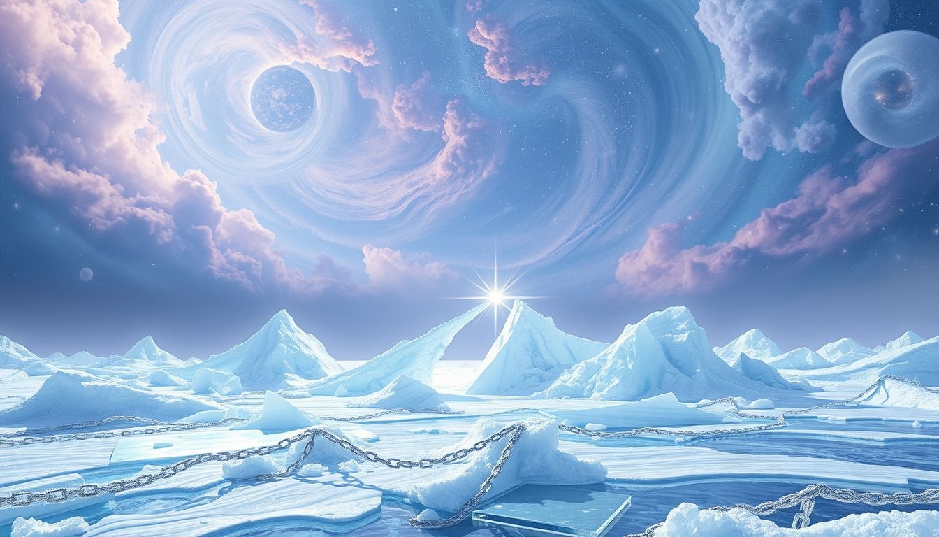 La mer de glace en rêve symbolise souvent des émotions figées.