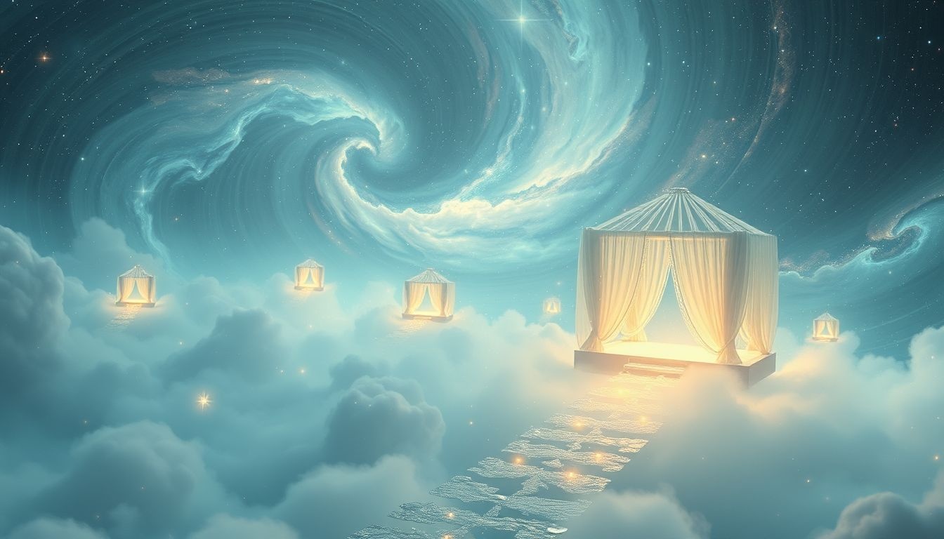 Rêver d’un refuge symbolise un besoin d’évasion face au chaos.