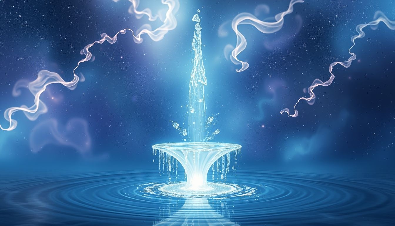 Rêver d'une fontaine symbolise souvent la pureté et renouveau intérieur.