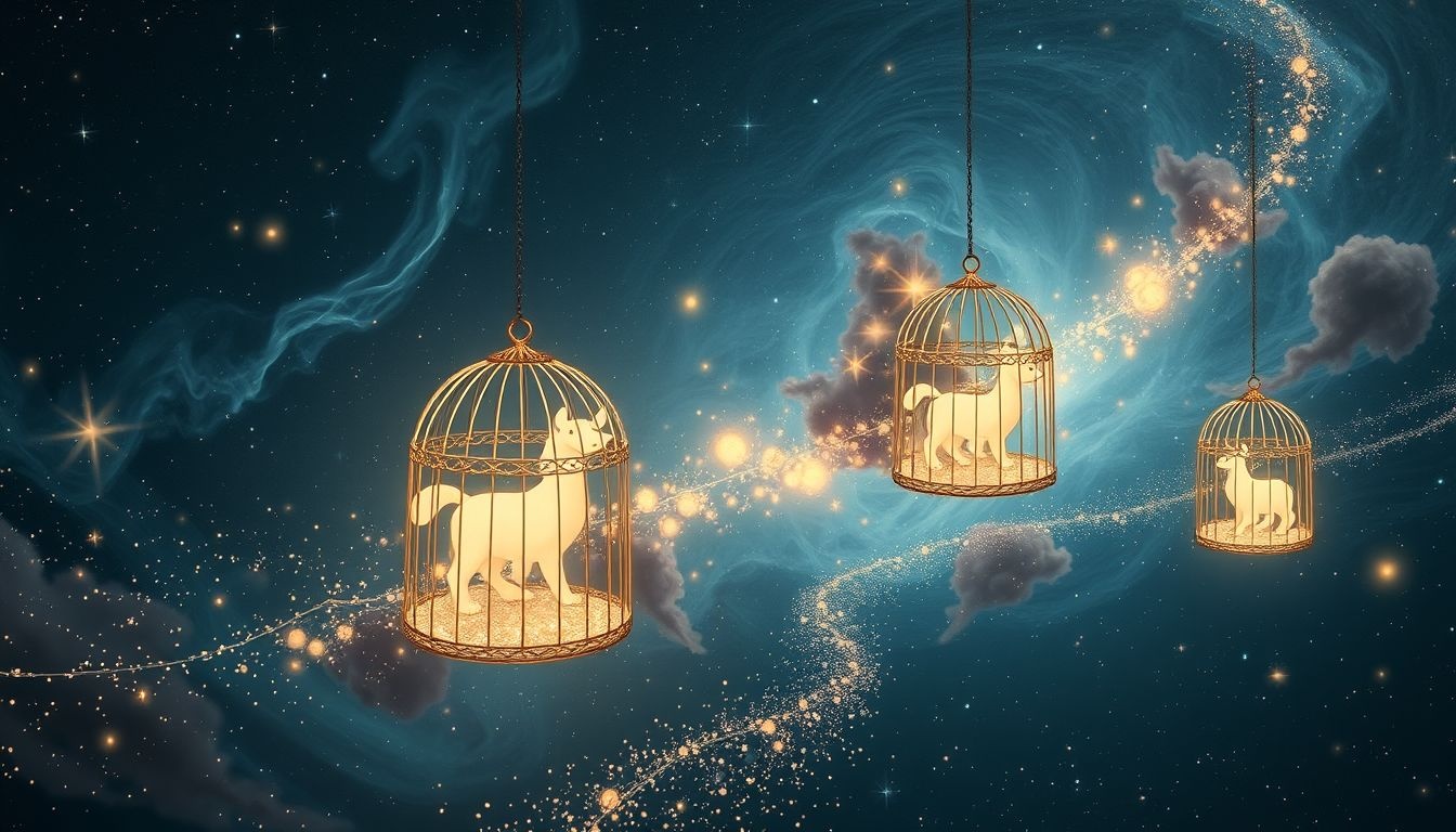 L’animalerie symbolise souvent le confinement et les choix limités.