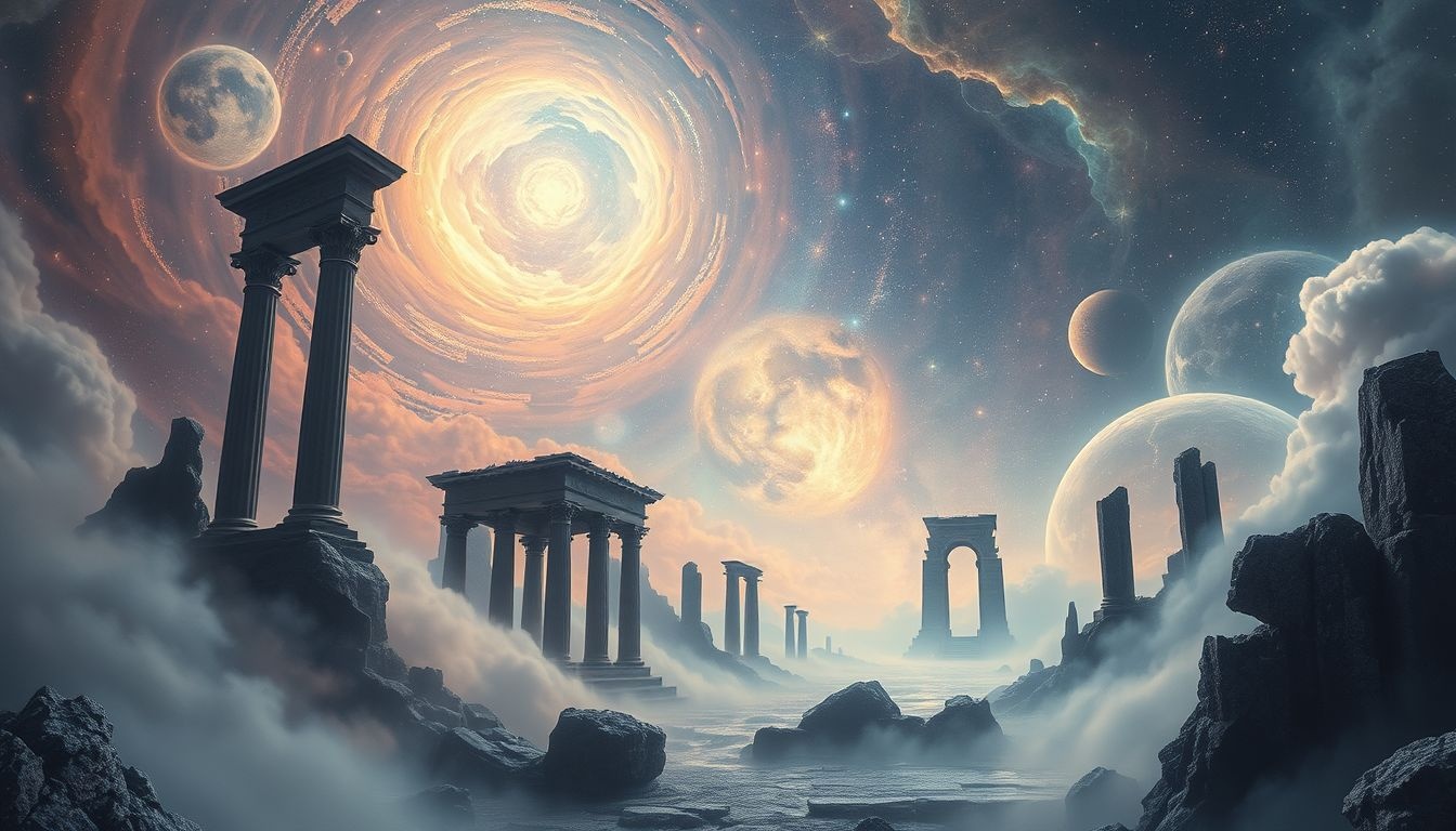 Les ruines symbolisent souvent la fin d'un cycle vital important.