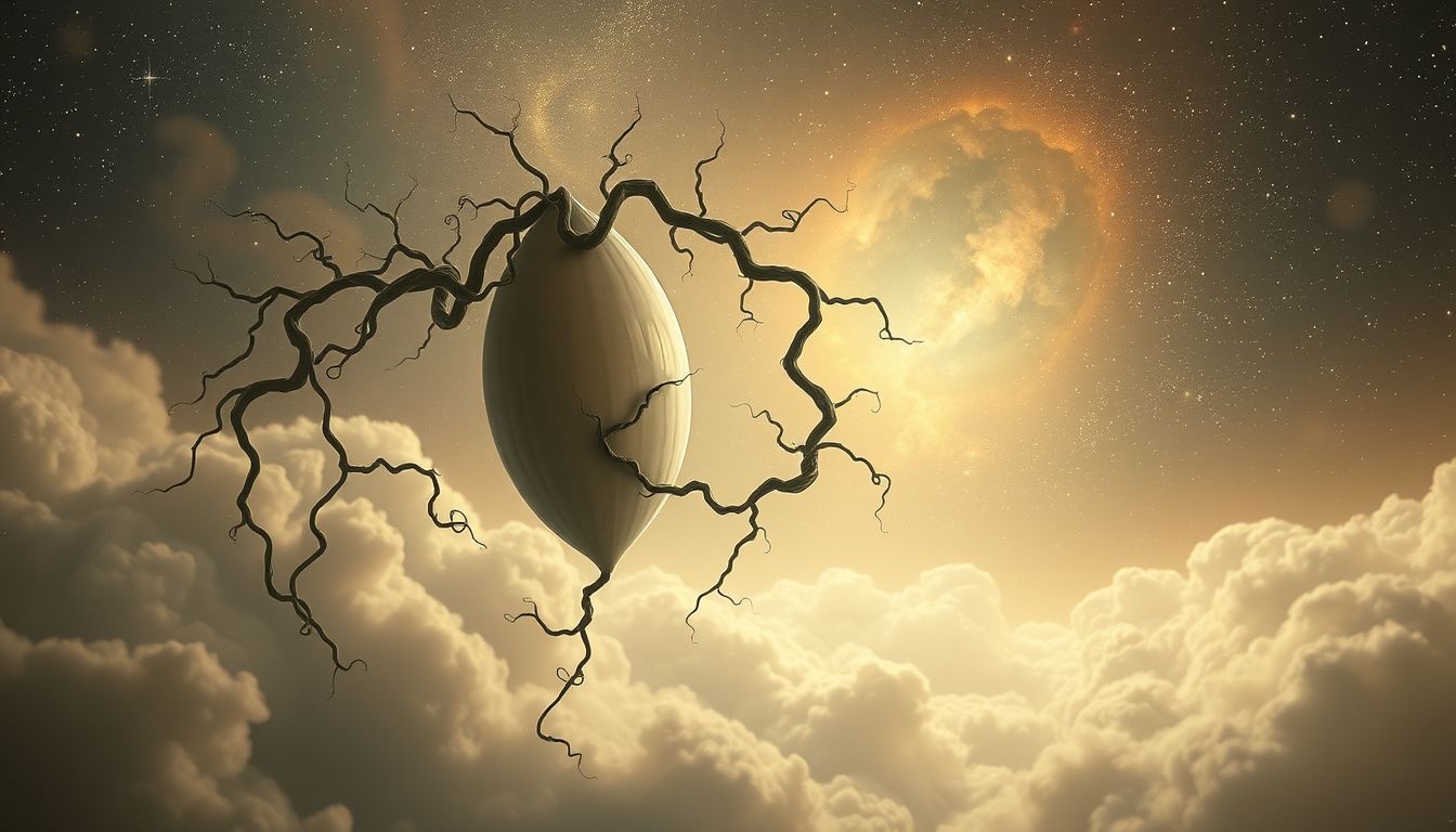 Les plantes enroulées symbolisent souvent attachement et blocages émotionnels.