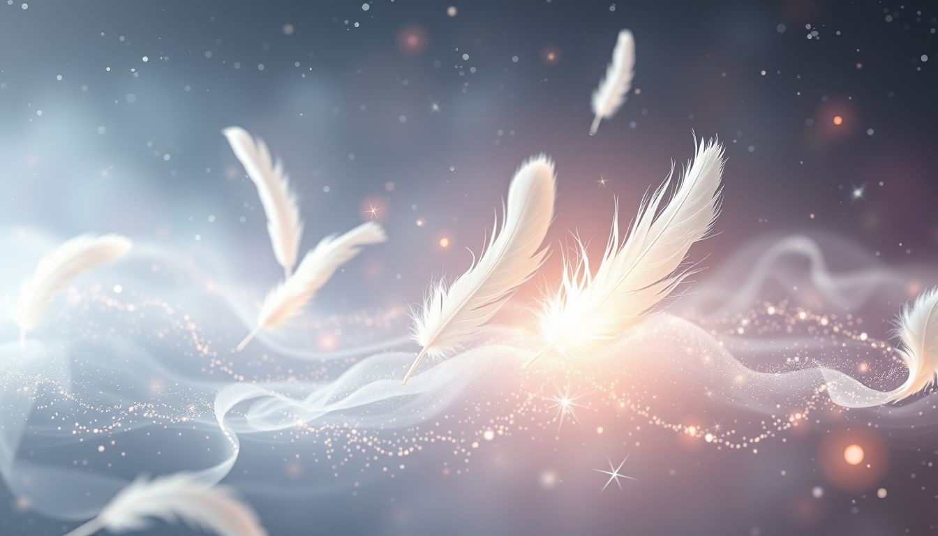 Le plumage blanc symbolise souvent l'âme en quête de renouveau.