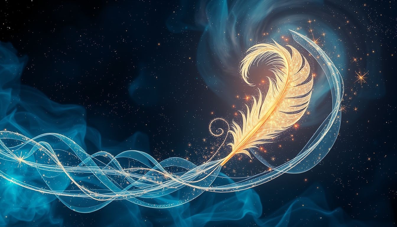 Rêver d’écrire avec une plume symbolise créativité et expression profonde.