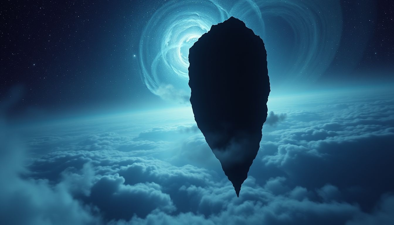 Rêver d’abrupt noir révèle souvent peurs profondes et incertitudes cachées.