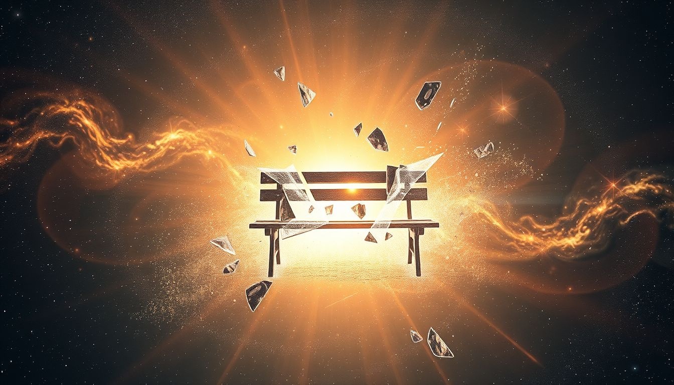 Rêver d'un banc brisé symbolise une crise spirituelle profonde.