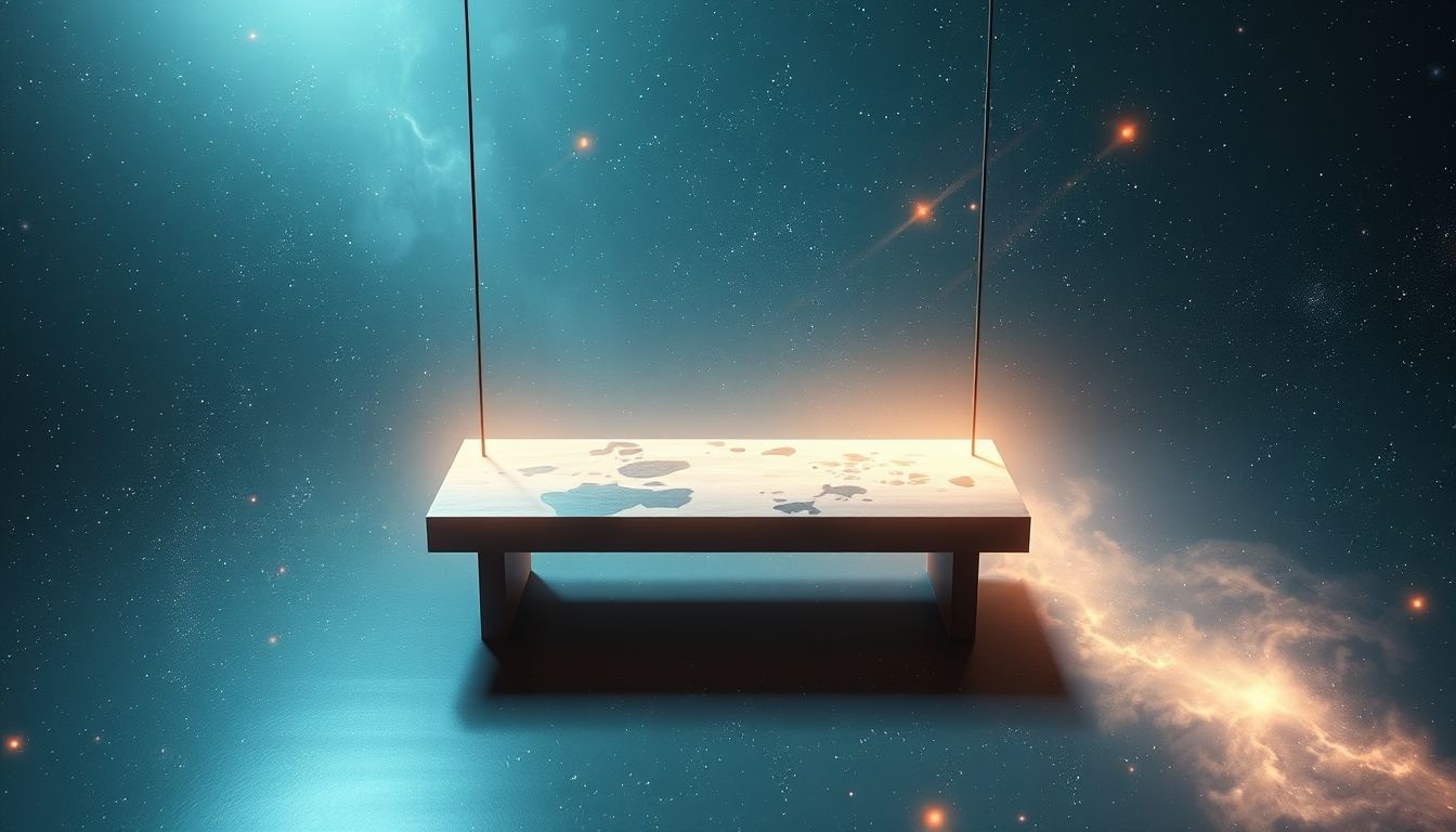 Un banc de prière souillé symbolise souvent peine et rédemption intérieure.