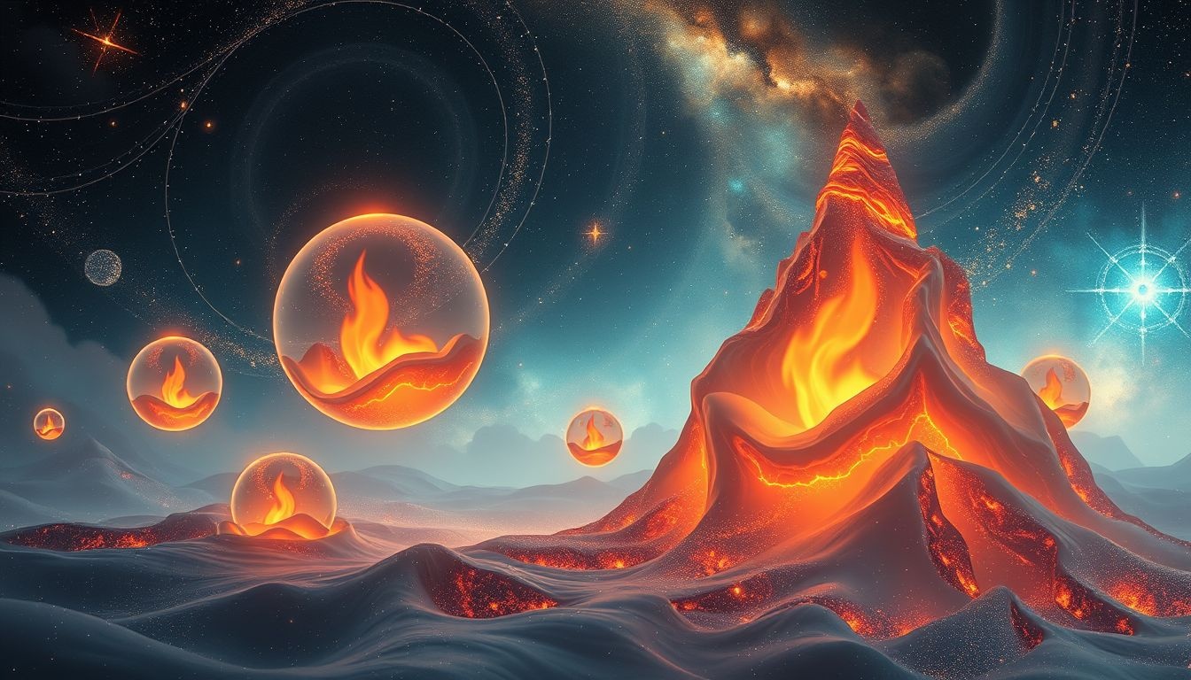 Rêver d’un baume de montagne en feu symbolise une transformation passionnée.