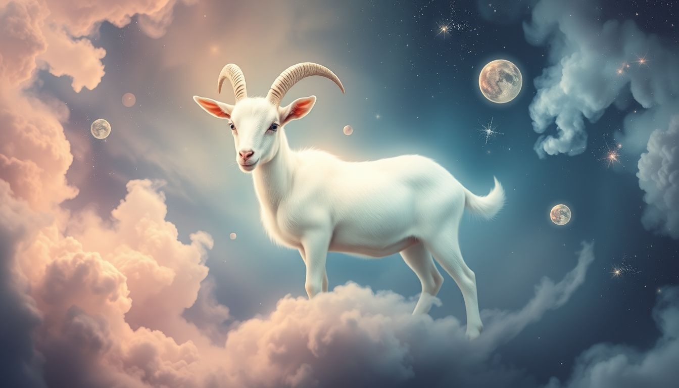 Rêver d’un bouc blanc symbolise souvent la pureté et l’innocence.