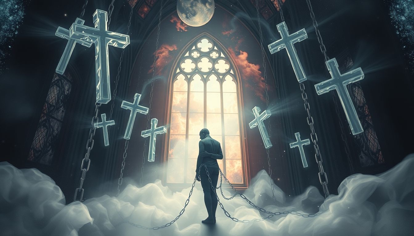Rêver d’un carcan religieux symbolise culpabilité et contraintes spirituelles.